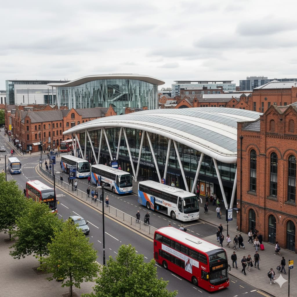 Cardiff Coach Station at Sophia Gardens with modern facilities and excellent transport links