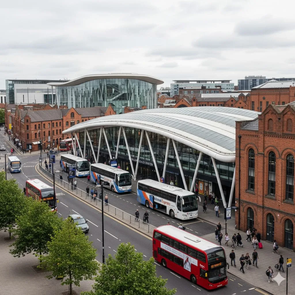 Cardiff Coach Station at Sophia Gardens with modern facilities and excellent transport links