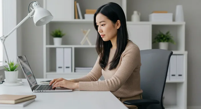 Person booking bus tickets on laptop