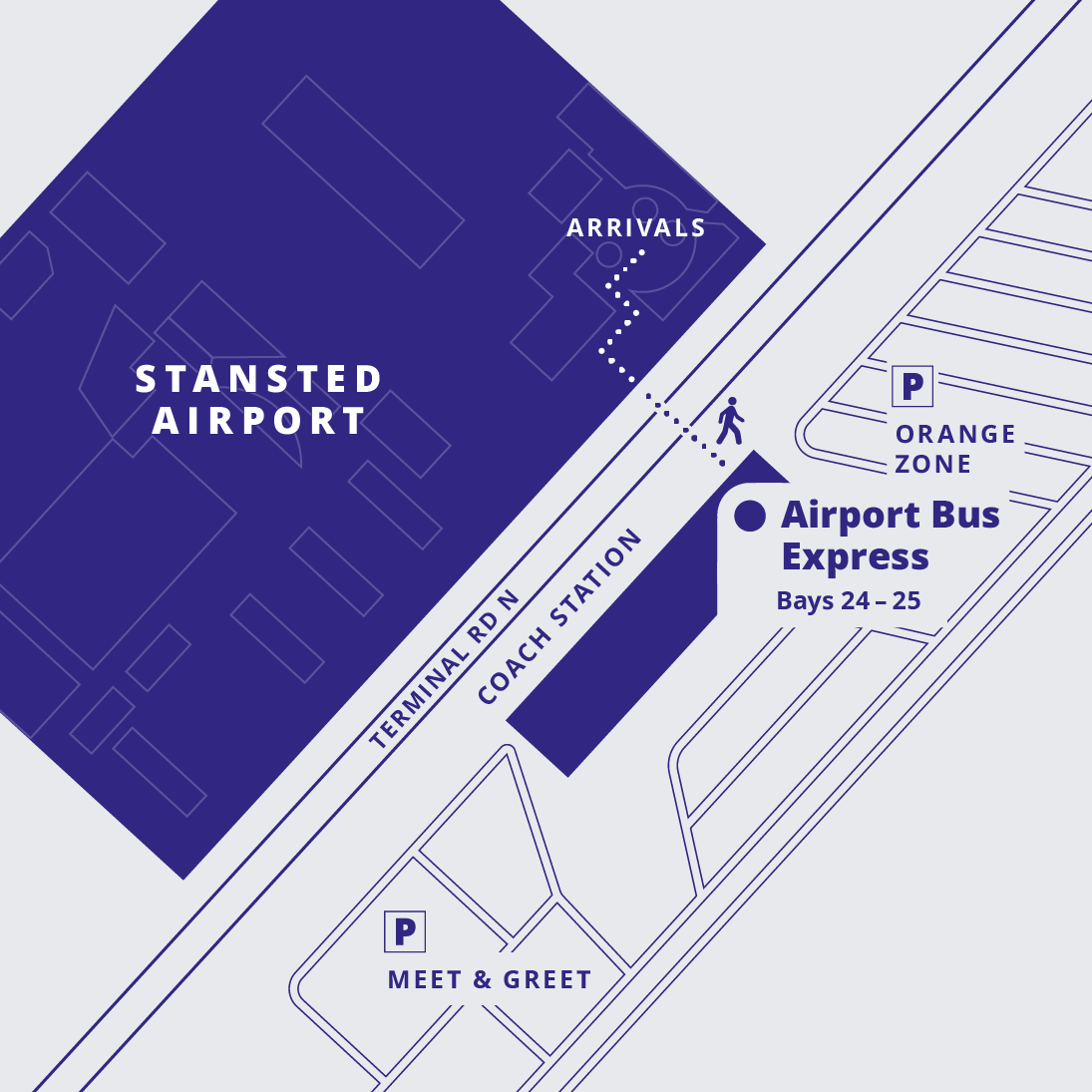 View map for London Stansted Airport